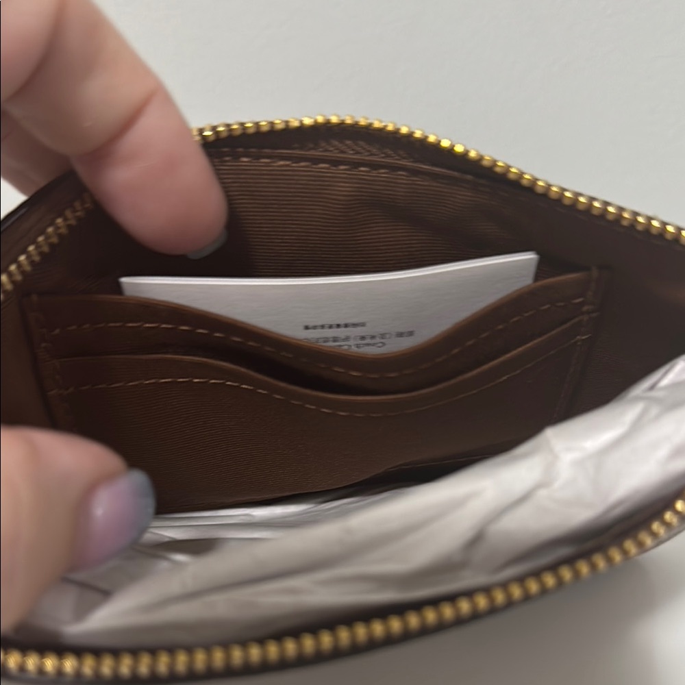Coach Brown Floral Wristlet - Picture 3 of 3